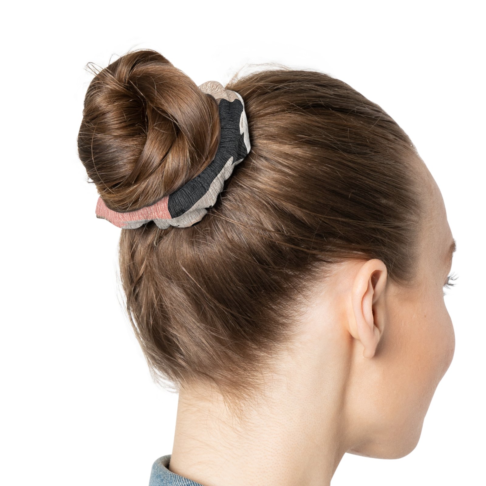 Chic Abstract Scrunchie - Trendy Hair Accessory, Fashion Scrunchie, Cute Ponytail Holder, Fun Gift, Stylish Hair Ties - Image 3