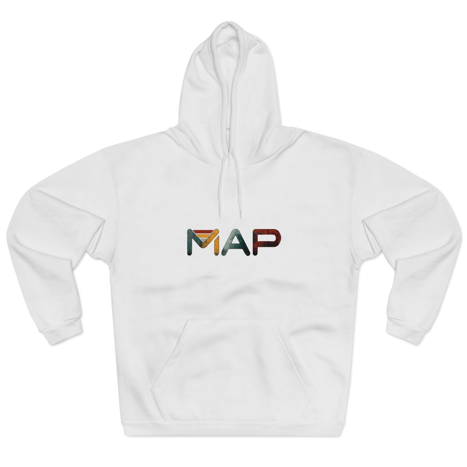 Map-Inspired Unisex Pullover Hoodie, Cozy Casual Wear, Unique Gift, Stylish Layer, Road Trip Essential