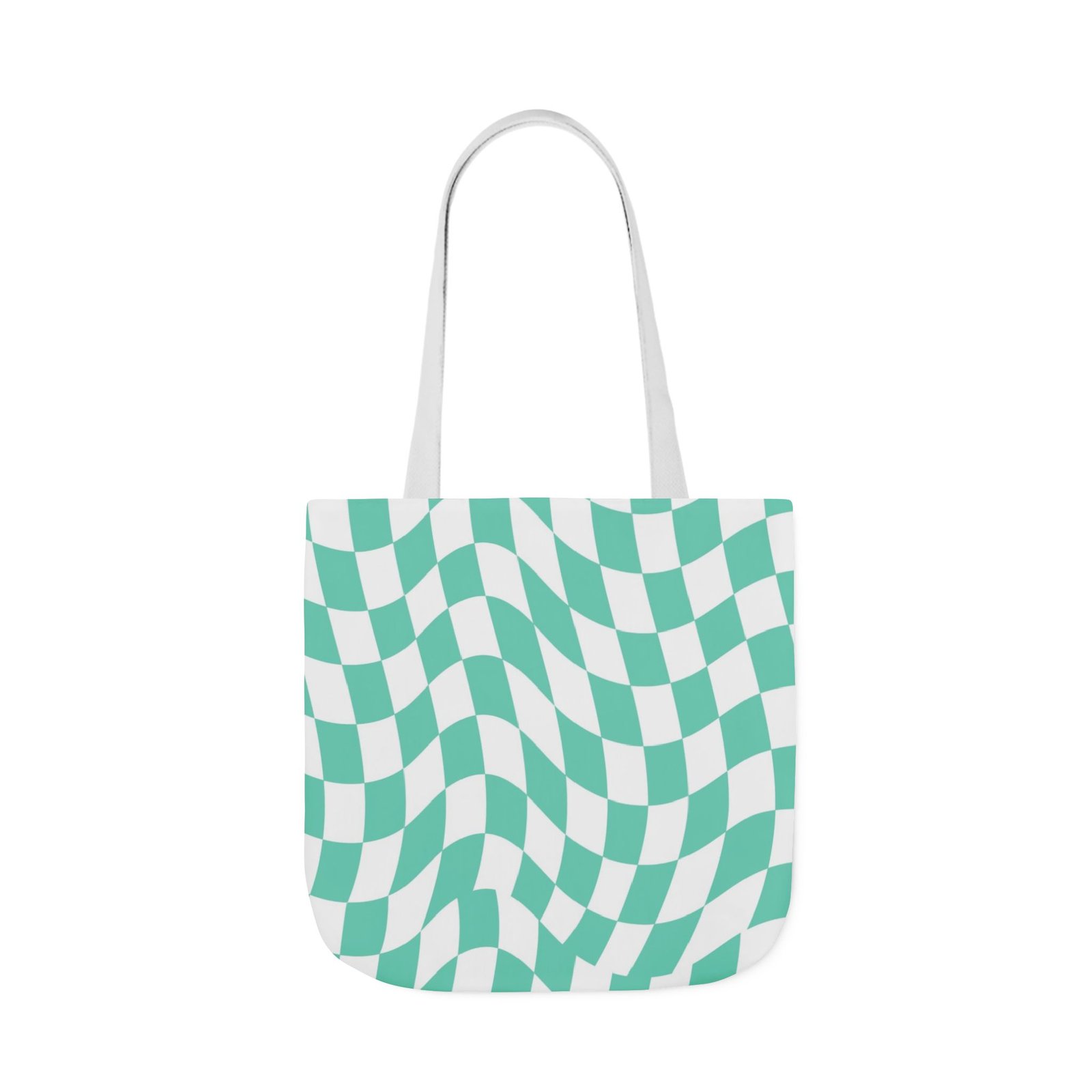 Trendy Checkered Canvas Tote Bag with 5-Color Straps, Eco-Friendly Shopping Bag, Stylish Beach Bag, Fashionable Gym Tote, Unique Gift Idea - Image 59