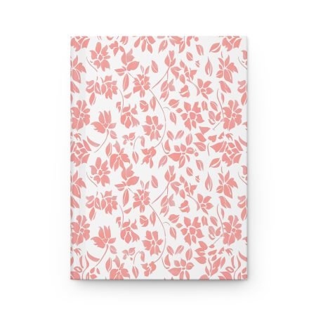 Floral hardcover journal, matte finish, perfect for note-taking, diaries, gifts, study, journaling, floral design