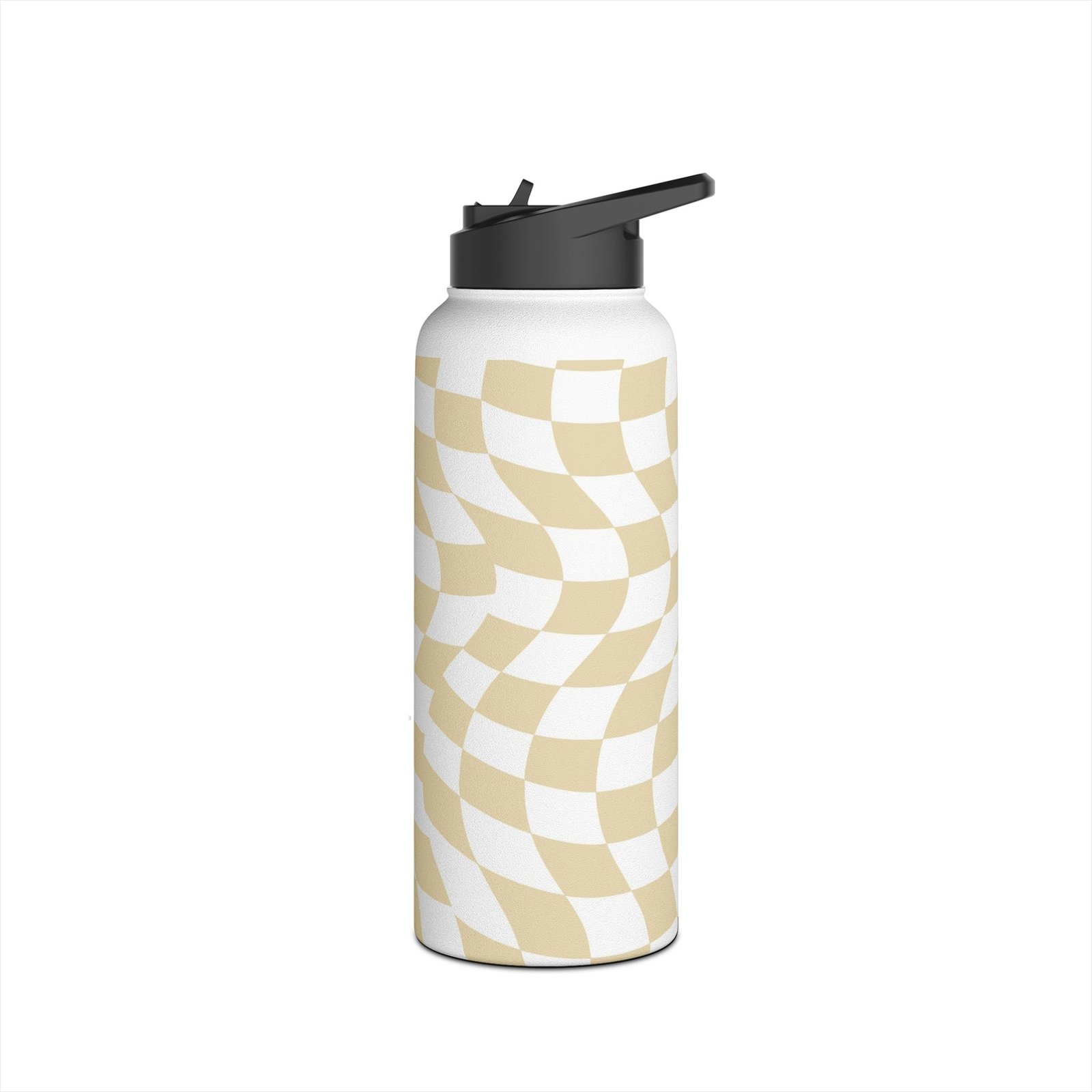 Wavy Pattern Stainless Steel Water Bottle, Stylish Hydration, Eco-Friendly Travel Mug, Unique Gift for Adventurers, Reusable Drink Container - Image 12