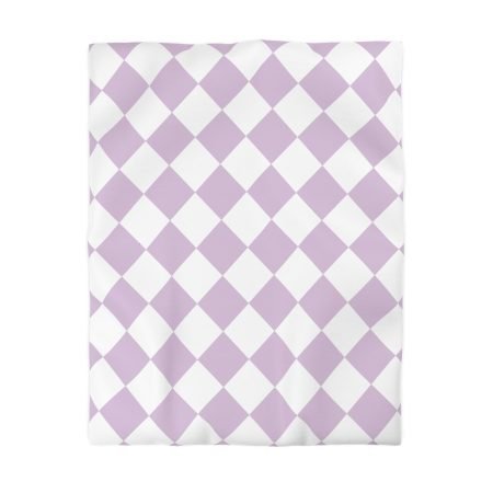 Elegant Lavender Checkered Microfiber Duvet Cover, Cozy Bedding Set, Perfect for Spring Decor, Bedroom Makeover, Unique Gift Idea, [...]