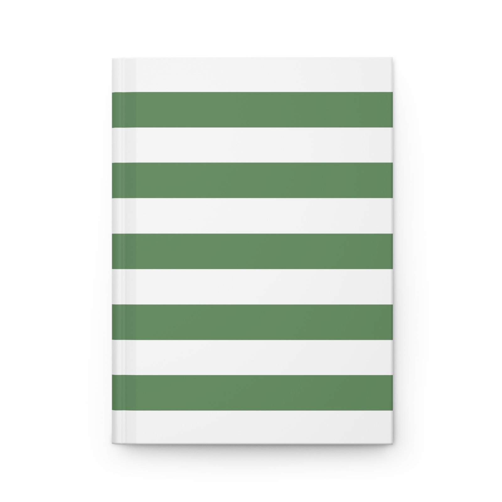 Stylish Hardcover Journal, Elegant Green Striped Notebook for Writing, Gift for Students, Journal for Reflection, Eco-Friendly Diary