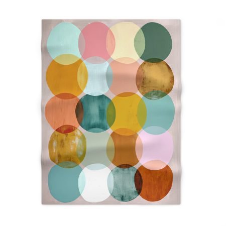 Cozy Colorful Baby Blanket, Soft Fleece Throw, Nursery Decor, Infant Gift, Modern Baby Shower