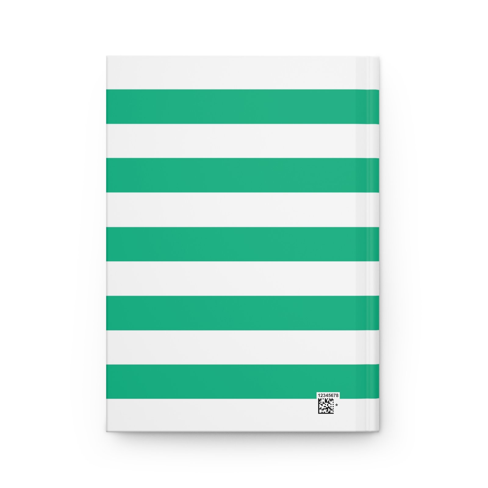 Green Striped Hardcover Journal | Perfect for Note-Taking, Gift for Students, Minimalist Design, Journal for Work, Elegant Writing Notebook - Image 2