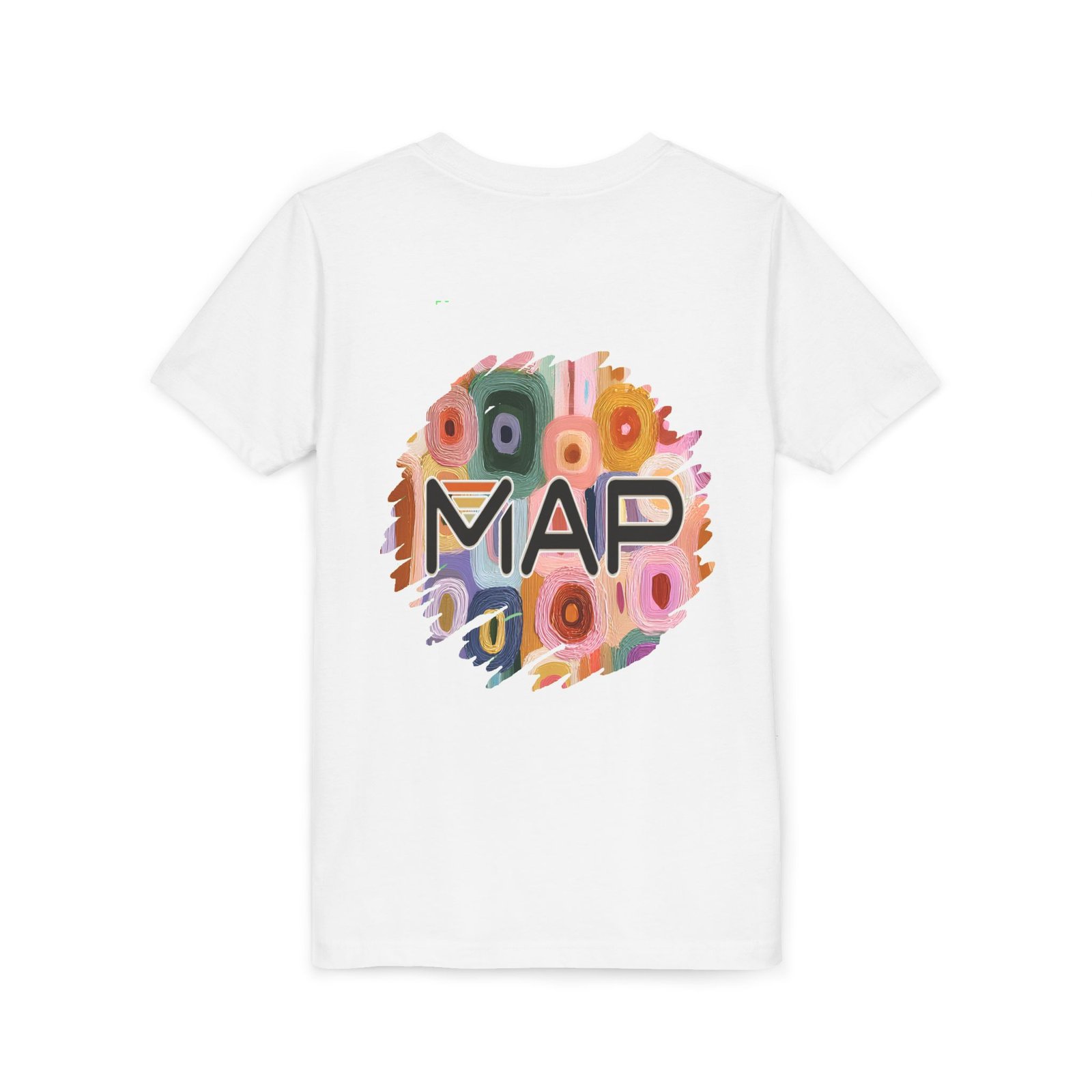 Colorful Map Youth Tee, Cute Kids T-Shirt, Playful Short Sleeve Shirt, Gift for Young Adventurers, Birthday Present, Summer Wear - Image 4
