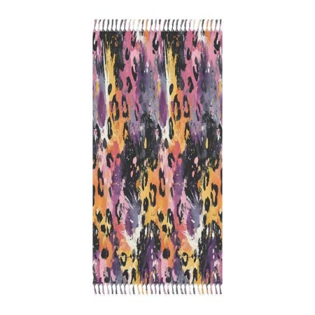 Boho Beach Towel - Colorful Abstract Print, Perfect for Summer Pool Days, Festival Gear, Outdoor Adventures, Unique Gift