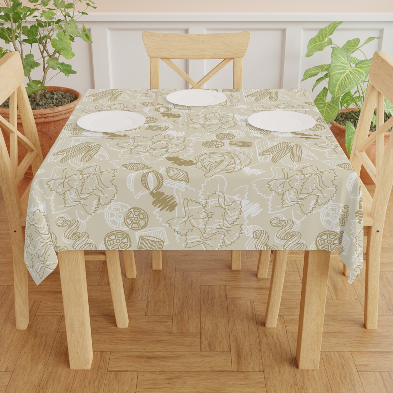 Cozy Gatherings Tablecloth - Floral Boho Decor for Dining, Natural Aesthetic, Home Gatherings, Table Settings, Bohemian Style - Image 4