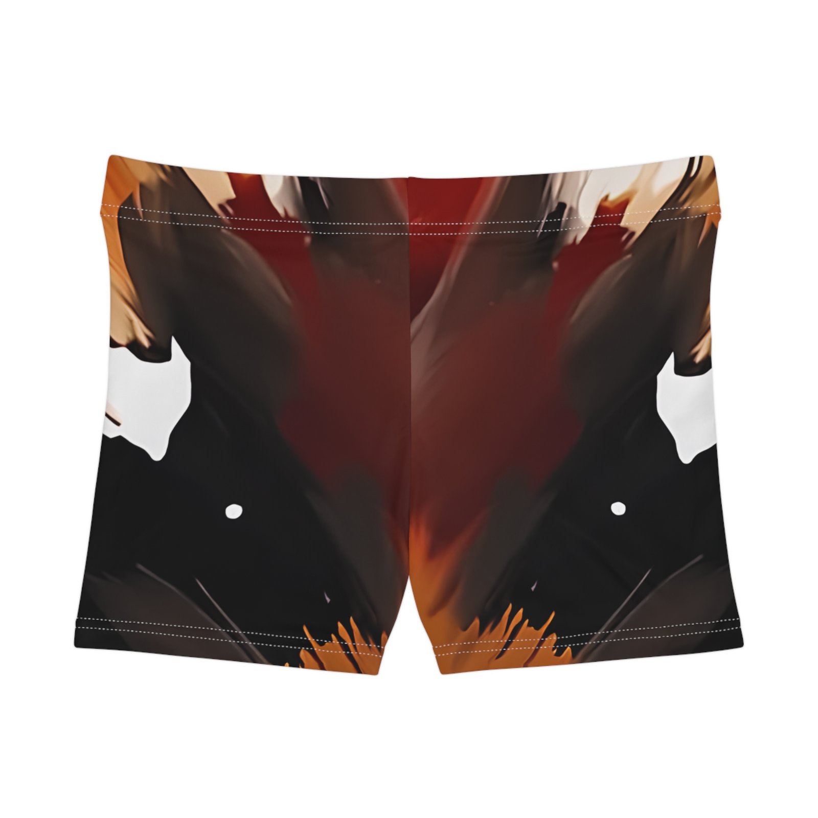Artistic Women's Shorts, Abstract Dance Shorts, Summer Lounge Shorts, Vacation Beach Wear, Boho Chic Apparel - Image 2