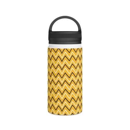 Trendy Zigzag Stainless Steel Water Bottle | Eco-Friendly Hydration, Insulated Drinkware, Outdoor Adventure, Stylish Gift