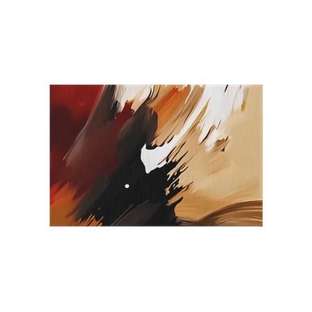 Stylish Outdoor Rug, Boho Patio Decor, Modern Landscape Mat, Garden Party Essential, Warm Earthy Colors, Handmade Area Rug