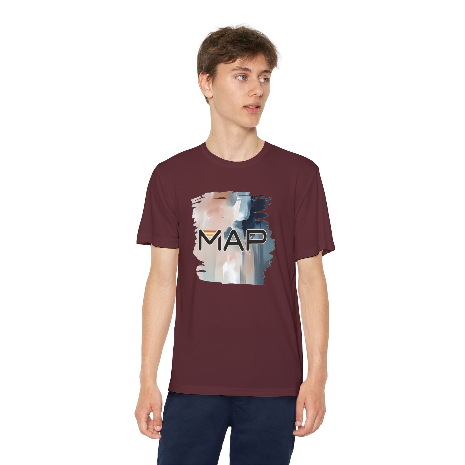 Youth Competitor Tee with MAP Design, Athletic T-Shirt, Sportswear for Kids, Gift for Young Athletes, Summer Activewear - Image 35