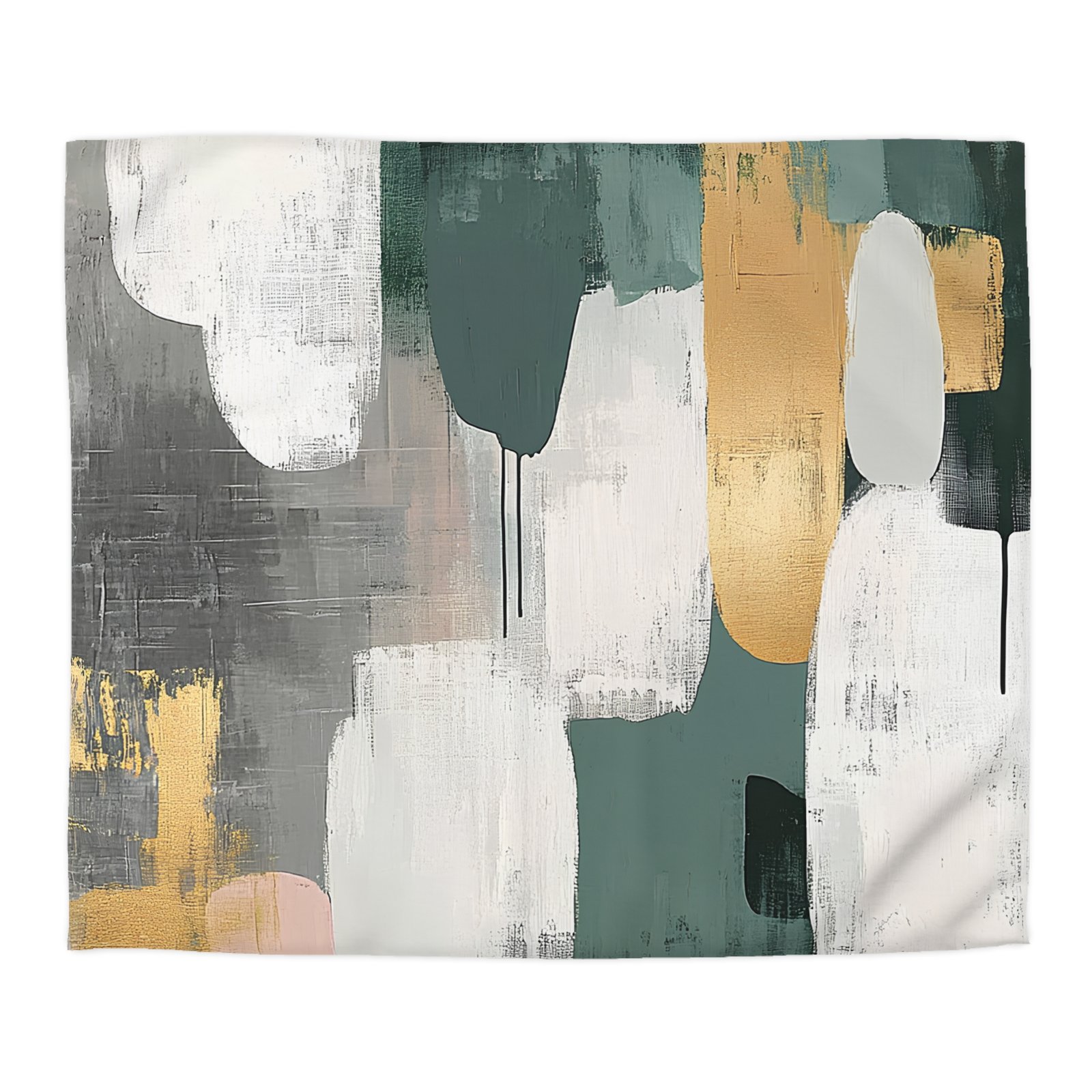 Chic Abstract Microfiber Duvet Cover, Modern Bedding, Minimalist Decor, Cozy Bedroom, Contemporary Design, Home Makeover - Image 16