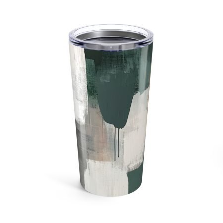 Stylish 20oz Tumbler with Abstract Design, Perfect for Hot or Cold Drinks, Unique Gift for Coffee Lovers, Travel Mug, Eco-Friendly Drinkware