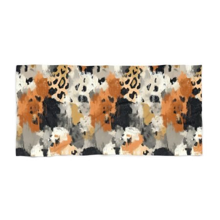 Trendy Leopard Print Beach Towel | Summer Essentials, Poolside Accessory, Vacation Gift, Stylish Travel, Boho Decor