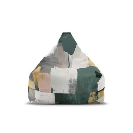 Artistic Bean Bag Chair Cover, Cozy Home Decor, Modern Seating, Lounge Room Accessory, Relaxation Gift, Stylish Furniture Upgrade