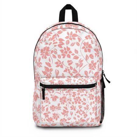 Chic Floral Backpack for Everyday Use, Cute Student Bag, Stylish Laptop Carrier, Perfect for Spring Outings, Trendy Floral Design