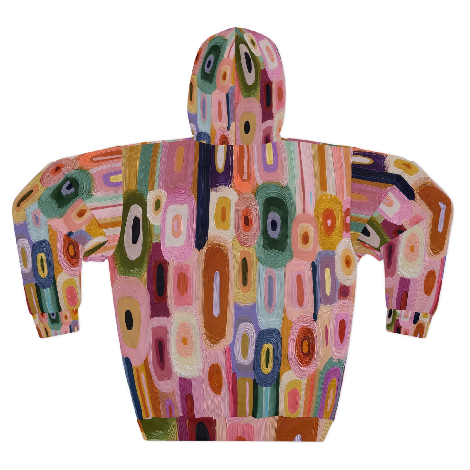 Vibrant Abstract Pullover Hoodie, Cozy Casual Wear, Great for Art Lovers, Trendy Gift for Her, Perfect for Fall and Winter - Image 2