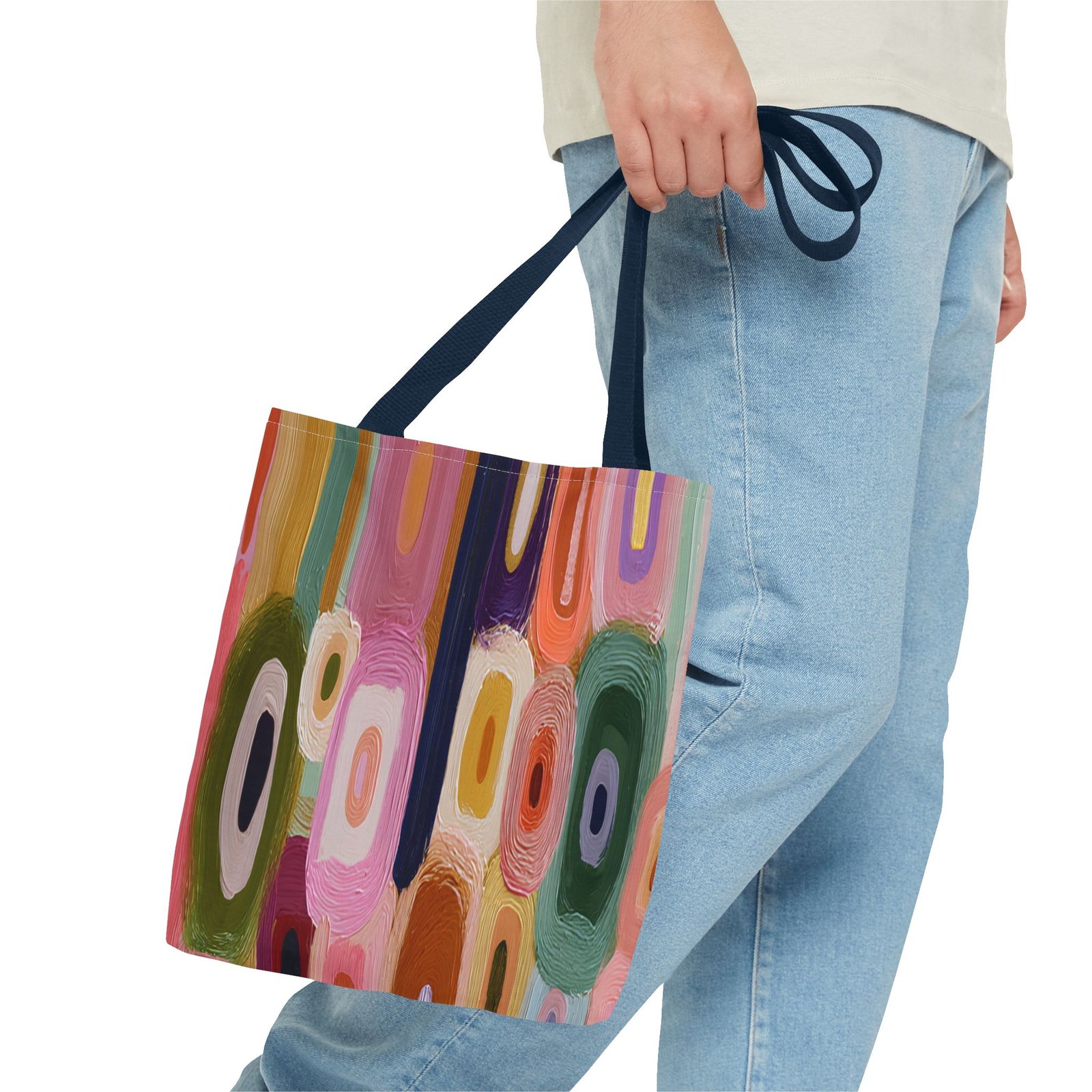 Colorful Abstract Tote Bag, Chic Handbag for Everyday Use, Stylish Beach Tote, Perfect Gift for Art Lovers, Travel Accessory - Image 19
