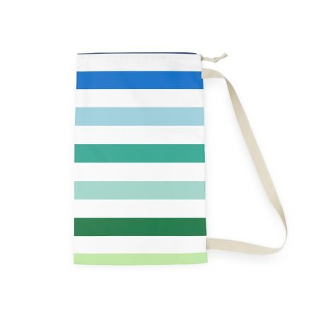 Stylish Striped Laundry Bag | Eco-Friendly Storage, Home Organization, Gift for College Students, Minimalist Decor, Beach Essentials