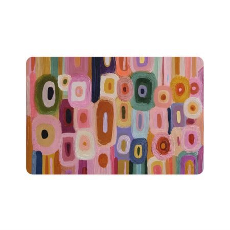 Colorful Pet Food Mat, Dog Mat, Cat Mat, Pet Feeding Mat, Stylish Pet Decor, Fun Pet Accessory