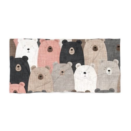 Cute Bear Beach Towel | Fun Summer Accessory, Perfect for Poolside, Camping, Picnic, or Gifts