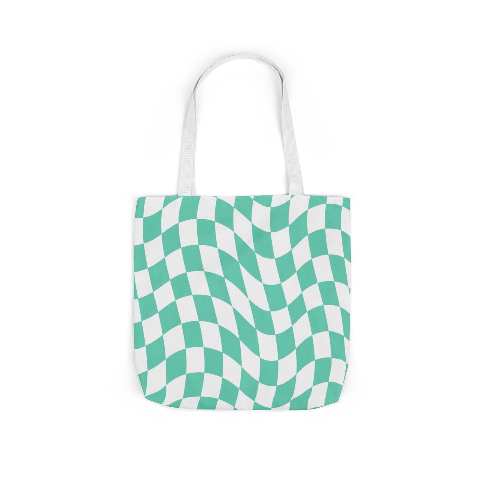 Trendy Checkered Canvas Tote Bag with 5-Color Straps, Eco-Friendly Shopping Bag, Stylish Beach Bag, Fashionable Gym Tote, Unique Gift Idea - Image 58