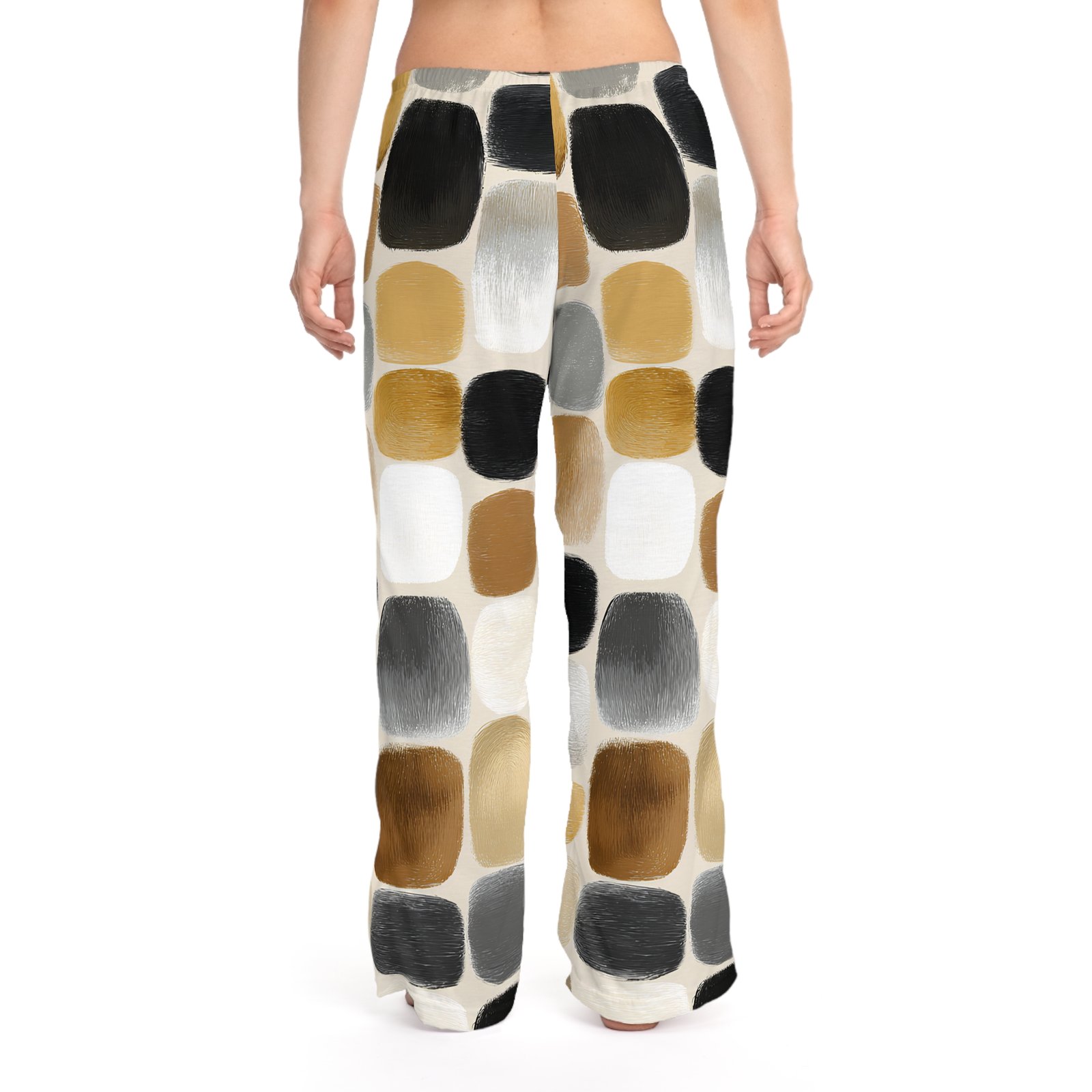 Chic Women's Pajama Pants in Modern Abstract Design, Cozy Sleepwear, Casual Lounge Pants, Gift for Her, Relaxation Attire - Image 4