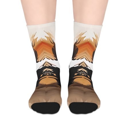 Artistic Mid-Length Socks, Unique Fashionable Socks for Comfort, Trendy Gift for Her, Creative Style for Everyday Wear, Perfect for [...]
