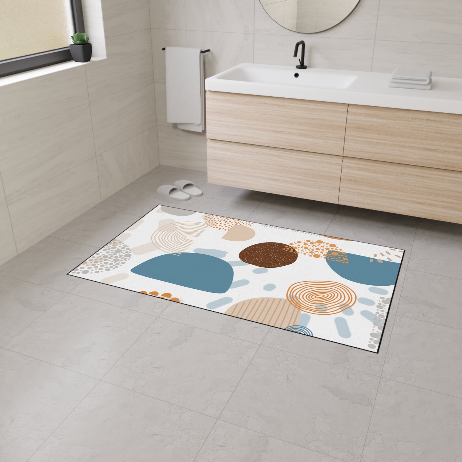 Stylish Heavy Duty Floor Mat - Durable Entryway Decor, Home Kitchen Mat, Non-Slip Area Rug, Modern Design, Versatile Indoor Use - Image 7