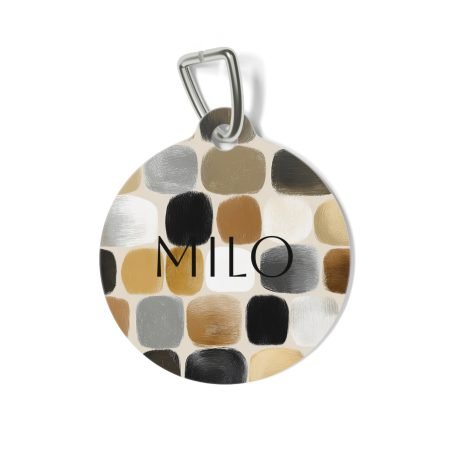 Stylish Pet Tag with Modern Design, Dog ID Tag, Cat Tag, Pet Accessories, Customizable Pet Name Tag, Pet Gift