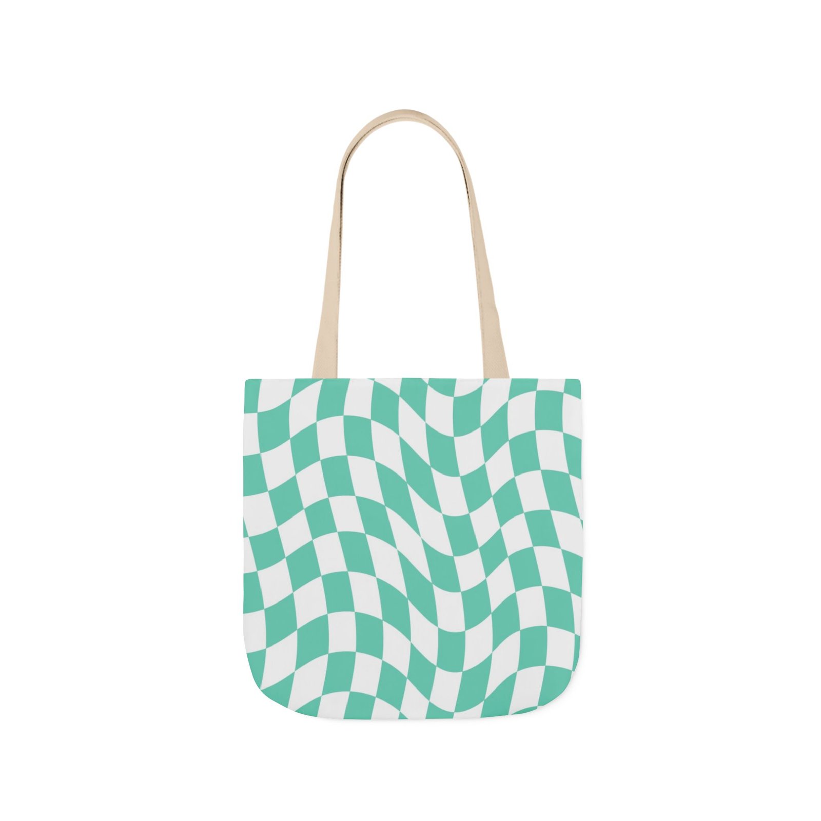Trendy Checkered Canvas Tote Bag with 5-Color Straps, Eco-Friendly Shopping Bag, Stylish Beach Bag, Fashionable Gym Tote, Unique Gift Idea - Image 21