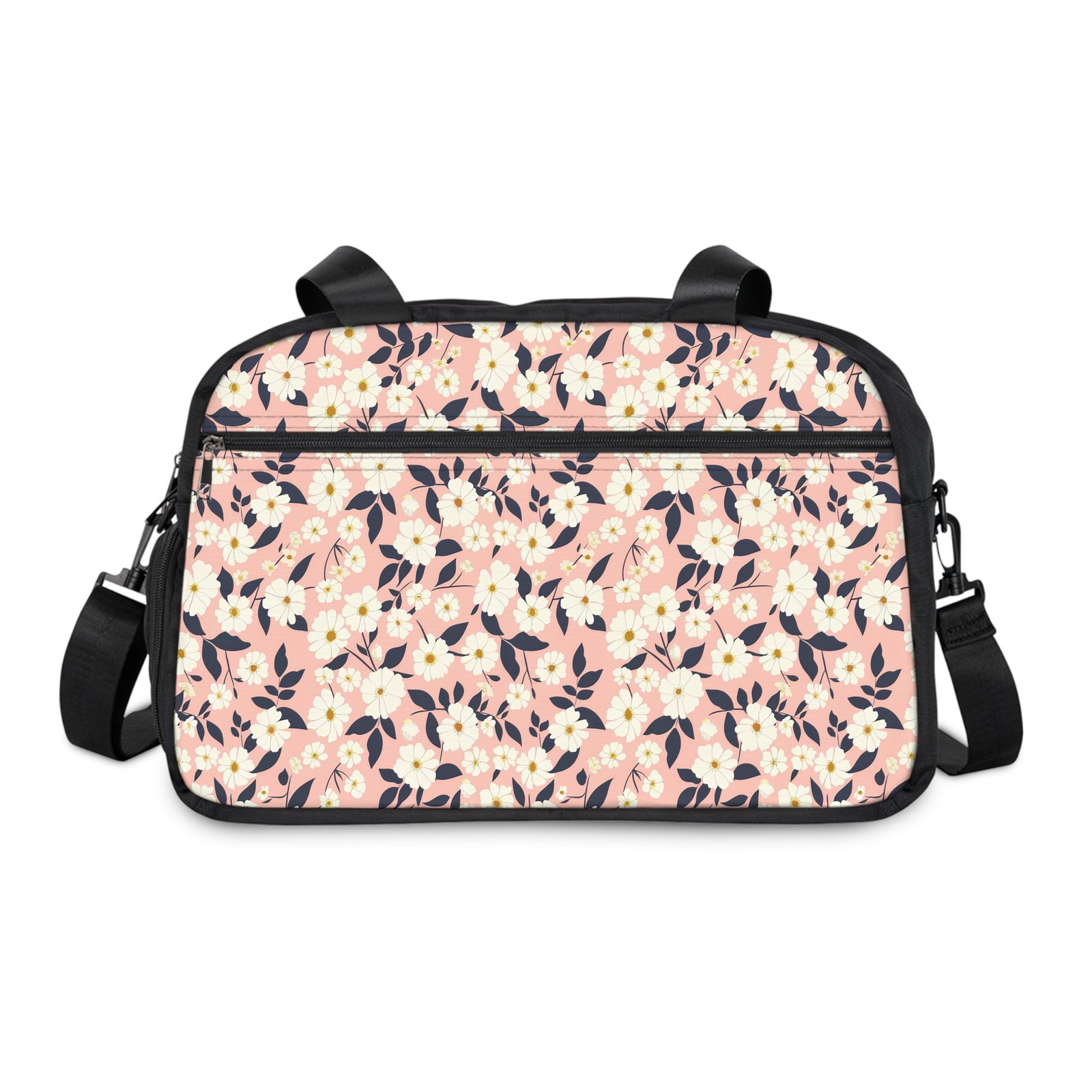 Floral Fitness Handbag - Stylish Gym Bag, Exercise Tote, Sports Travel Bag, Cute Workout Bag, Summer Floral Gym Essentials - Image 3
