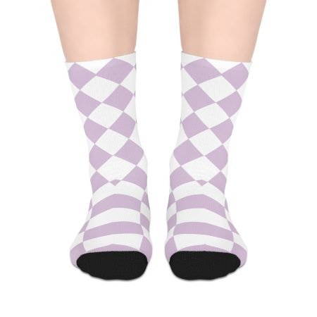 Chic Argyle Mid-Length Socks for Cozy Days, Stylish Footwear, Unique Gift for Her, Fashion Statement Socks, Fun Accessories