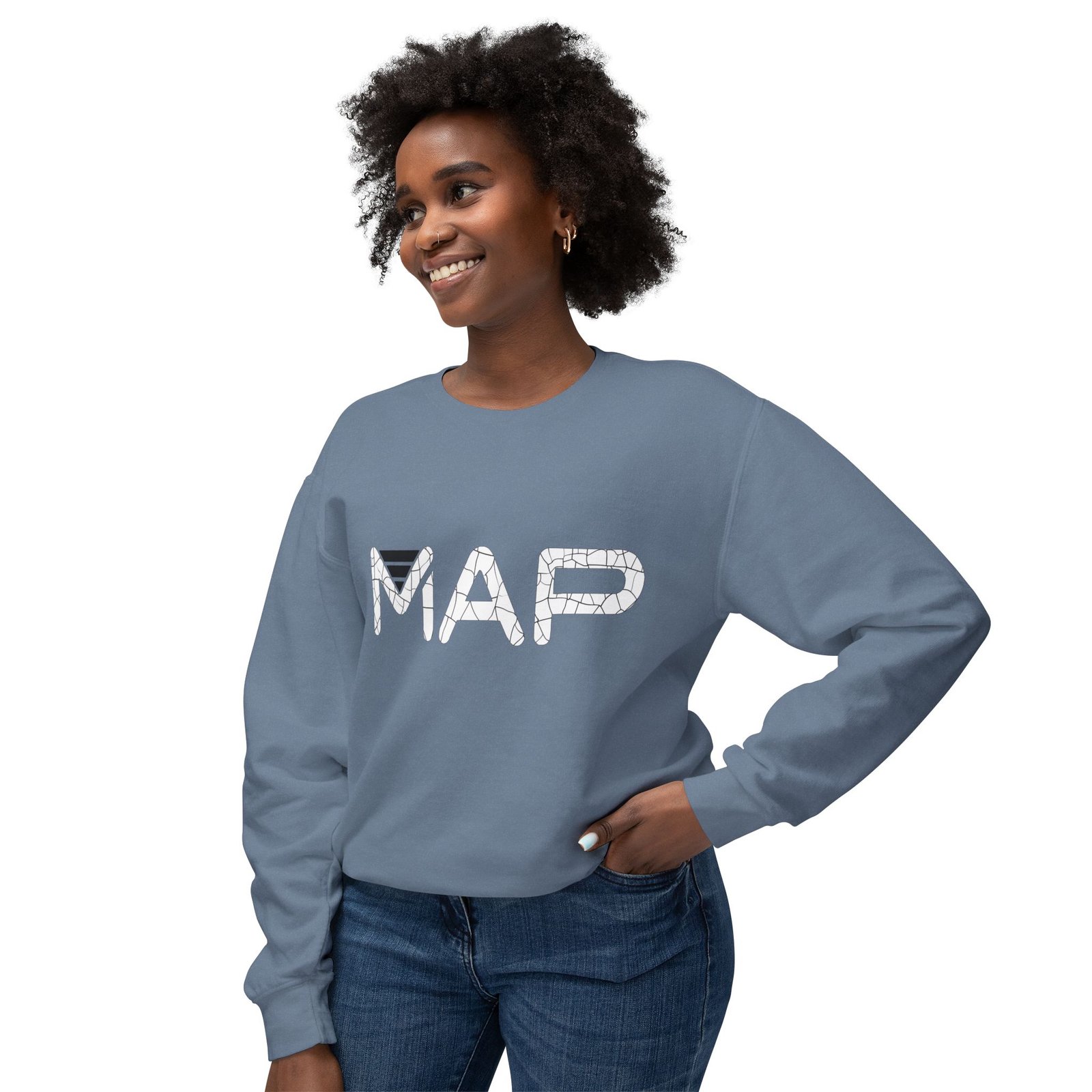 Stylish Map Sweatshirt, Cozy Fashion Apparel, Perfect Gift for Travelers, Lightweight Crewneck, Casual Everyday Wear - Image 35