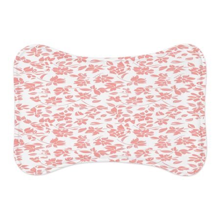 Floral Pet Feeding Mats with Whimsical Design, Cute Dog Bowl Mat, Non-Slip Cat Feeding Pad, Pet Lover Gift, Home Decor