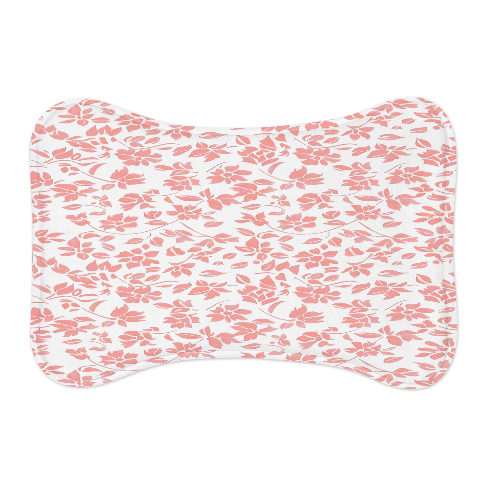 Floral Pet Feeding Mats with Whimsical Design, Cute Dog Bowl Mat, Non-Slip Cat Feeding Pad, Pet Lover Gift, Home Decor