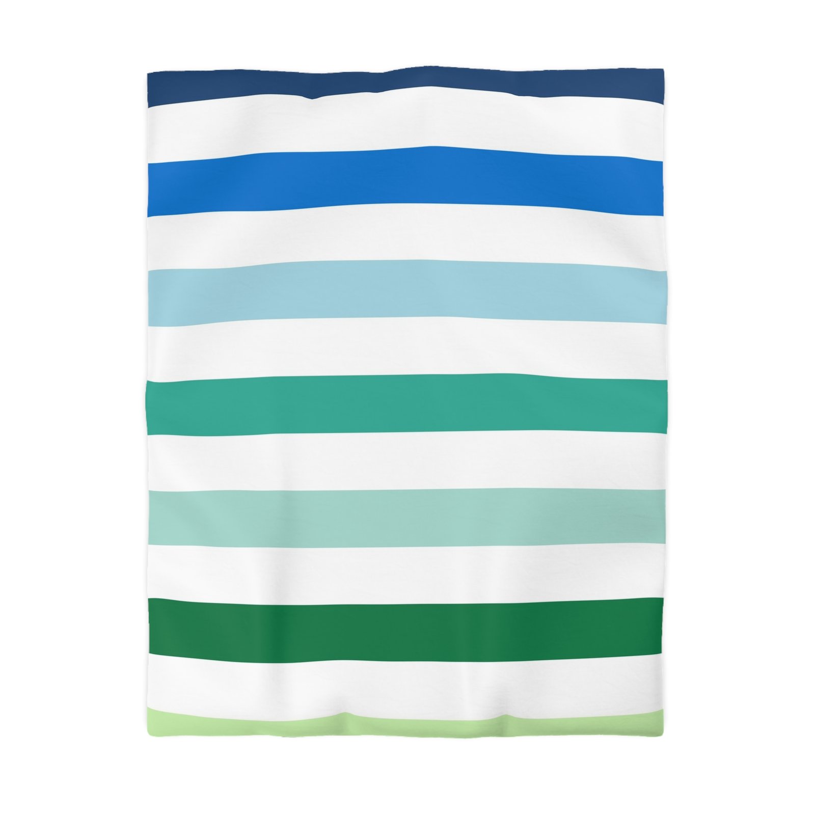 Coastal Striped Microfiber Duvet Cover | Soft Bedding for Beach Lovers | Summer Home Decor | Gift for Coastal Home | Bed Linens - Image 7
