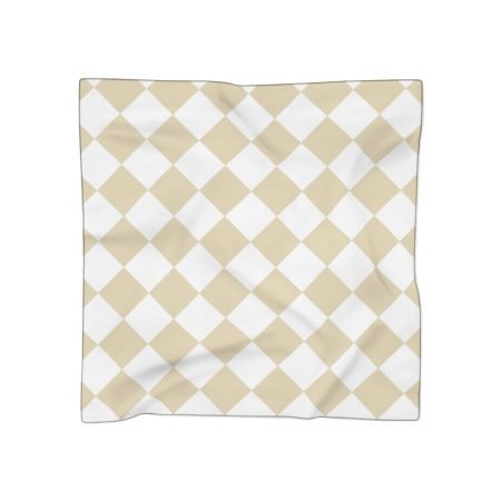 Chic Diamond Pattern Poly Scarf - Fashion Accessory, Gifts for Her, Spring Style, Trendy Wrap, Everyday Elegance