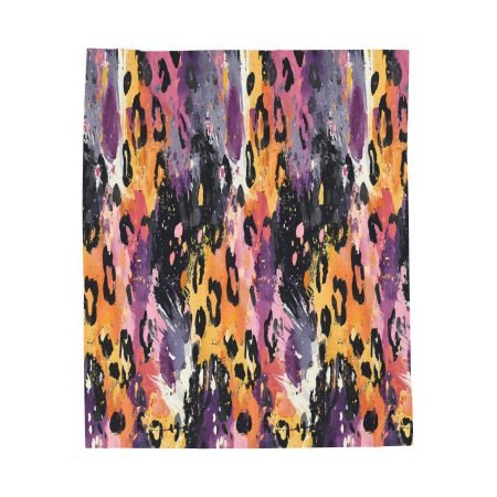 Vibrant Velveteen Plush Blanket - Cozy Home Decor, Warm Throw for Snuggling, Gift for All Occasions, Animal Print Blanket, Soft Sofa Cover
