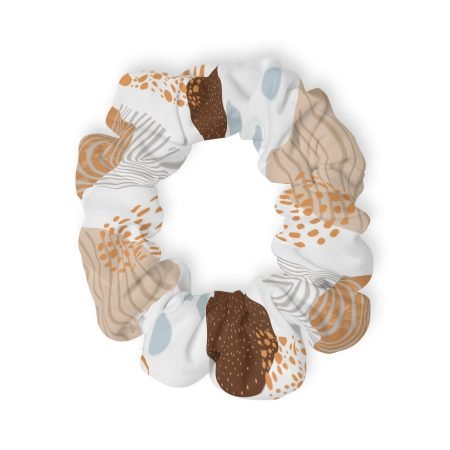 Boho Print Scrunchie | Trendy Hair Accessory, Gift for Her, Cozy Vibe Hair Tie, Fashionable Woman's Hairband, Cute Hair Scrunchie