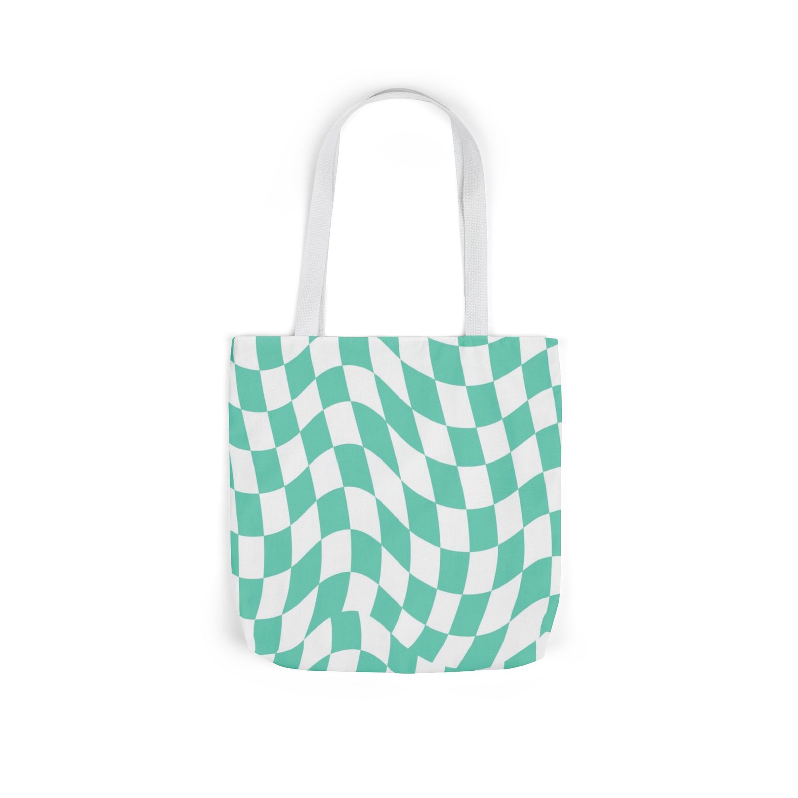 Trendy Checkered Canvas Tote Bag with 5-Color Straps, Eco-Friendly Shopping Bag, Stylish Beach Bag, Fashionable Gym Tote, Unique Gift Idea - Image 40
