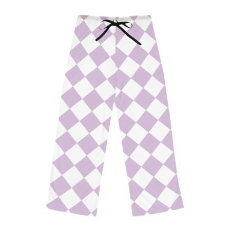 Women's Diamond Print Pajama Pants, Cozy Loungewear, Sleepwear, Stylish Sleep Pants, Perfect Gift for Her