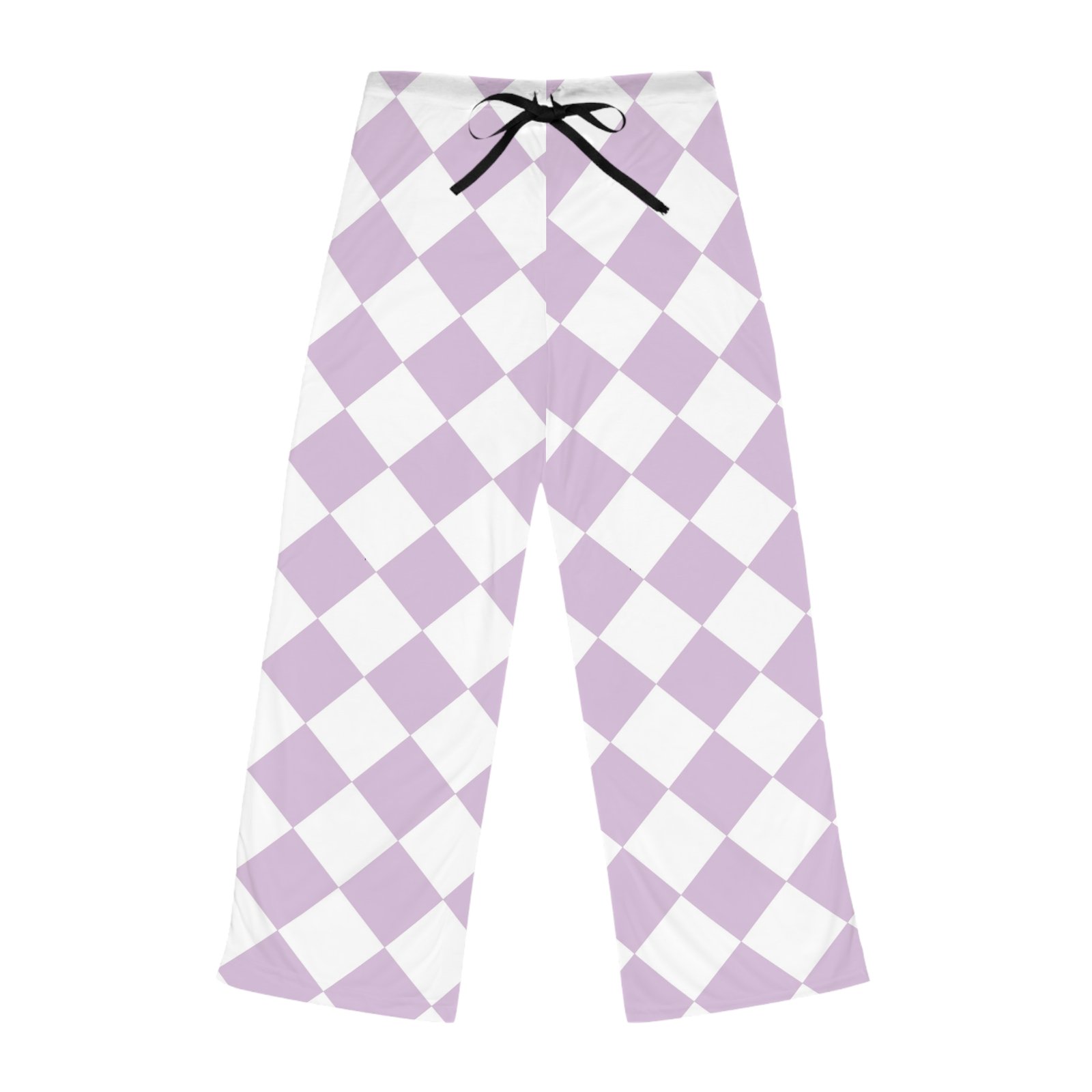 Women's Diamond Print Pajama Pants, Cozy Loungewear, Sleepwear, Stylish Sleep Pants, Perfect Gift for Her