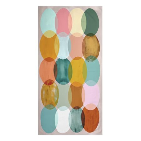 Vibrant Geometric Mink-Cotton Towel, Soft Bath Towel for Spa Days, Beach, Home Décor, Unique Gift for Him/Her, Colorful Accent Towel