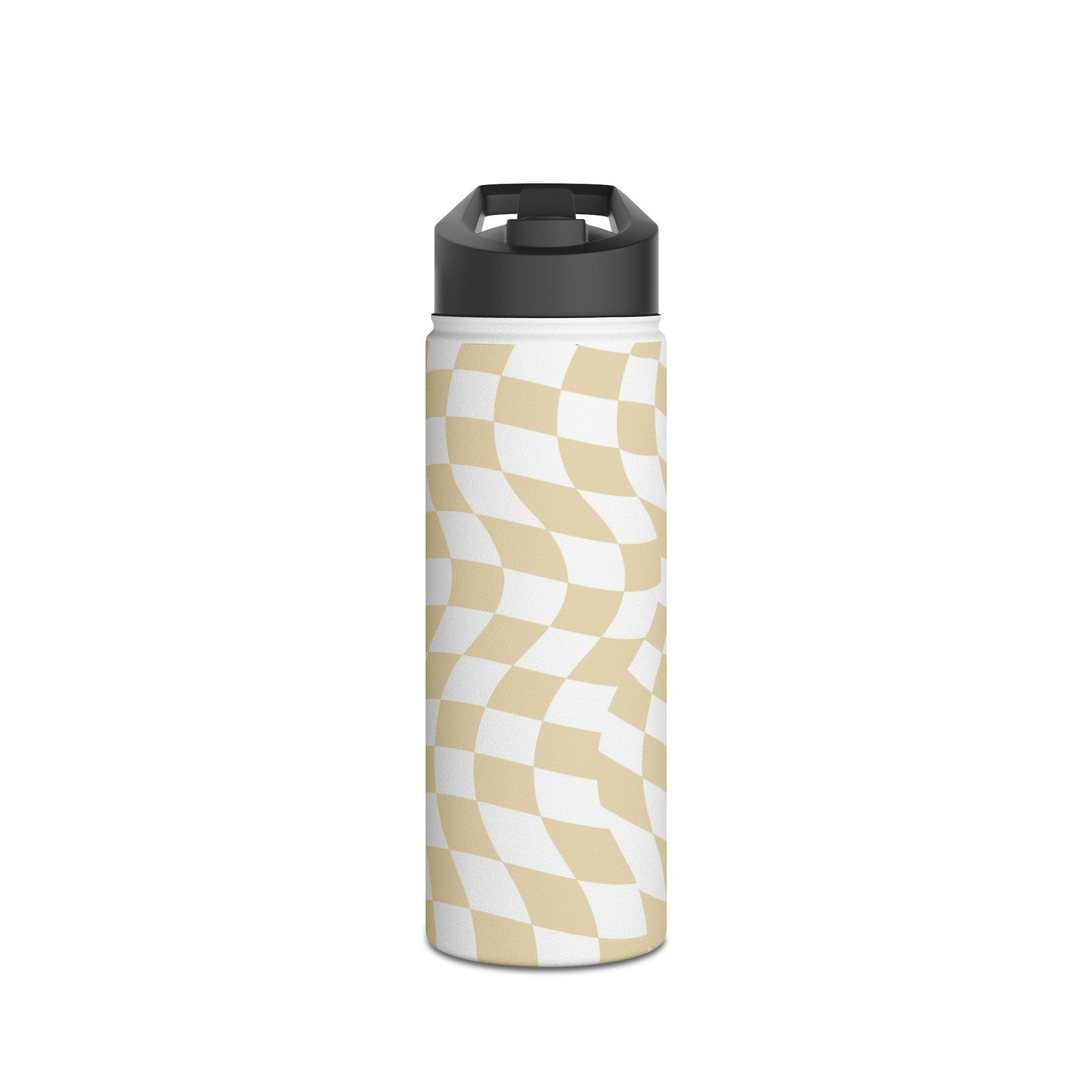 Wavy Pattern Stainless Steel Water Bottle, Stylish Hydration, Eco-Friendly Travel Mug, Unique Gift for Adventurers, Reusable Drink Container - Image 5