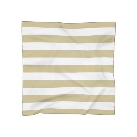 beige and white striped scarf, stylish statement accessory, lightweight fashion scarf, trendy summer scarf, perfect gift for her