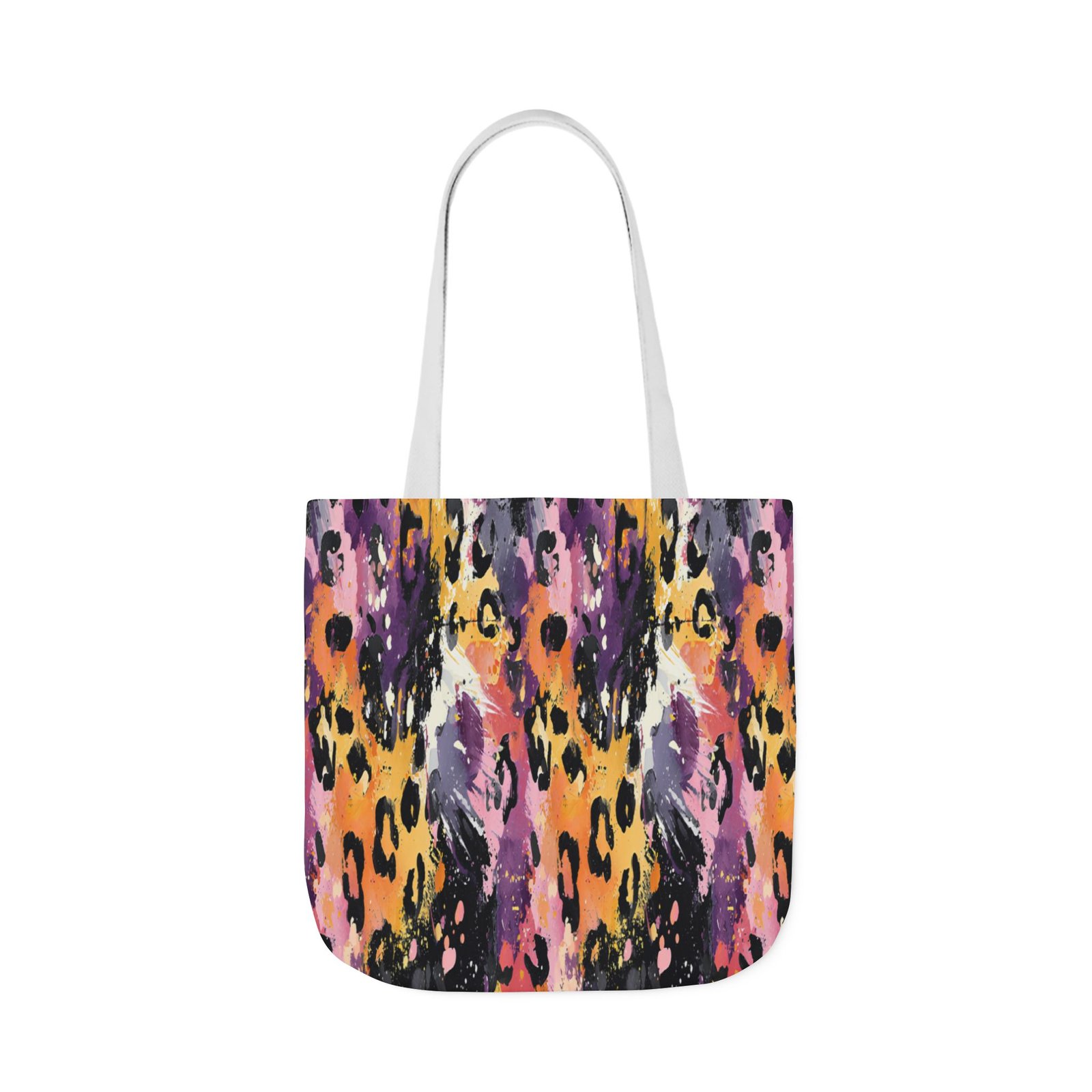 Vibrant Leopard Print Canvas Tote Bag, Colorful Shopping Bag, Stylish Everyday Tote, Eco-Friendly Gift, Beach or Grocery Bag - Image 59
