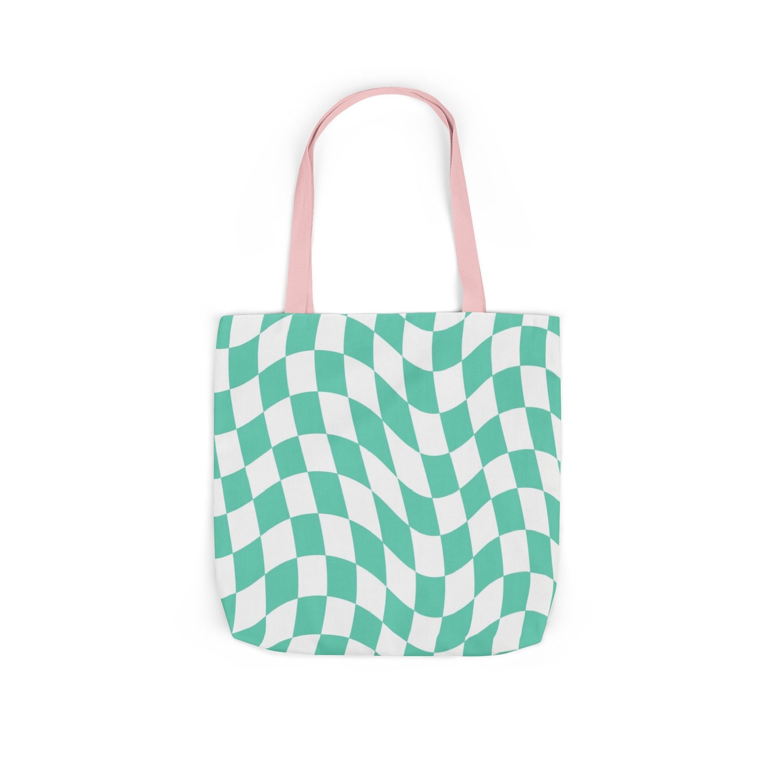Trendy Checkered Canvas Tote Bag with 5-Color Straps, Eco-Friendly Shopping Bag, Stylish Beach Bag, Fashionable Gym Tote, Unique Gift Idea - Image 54