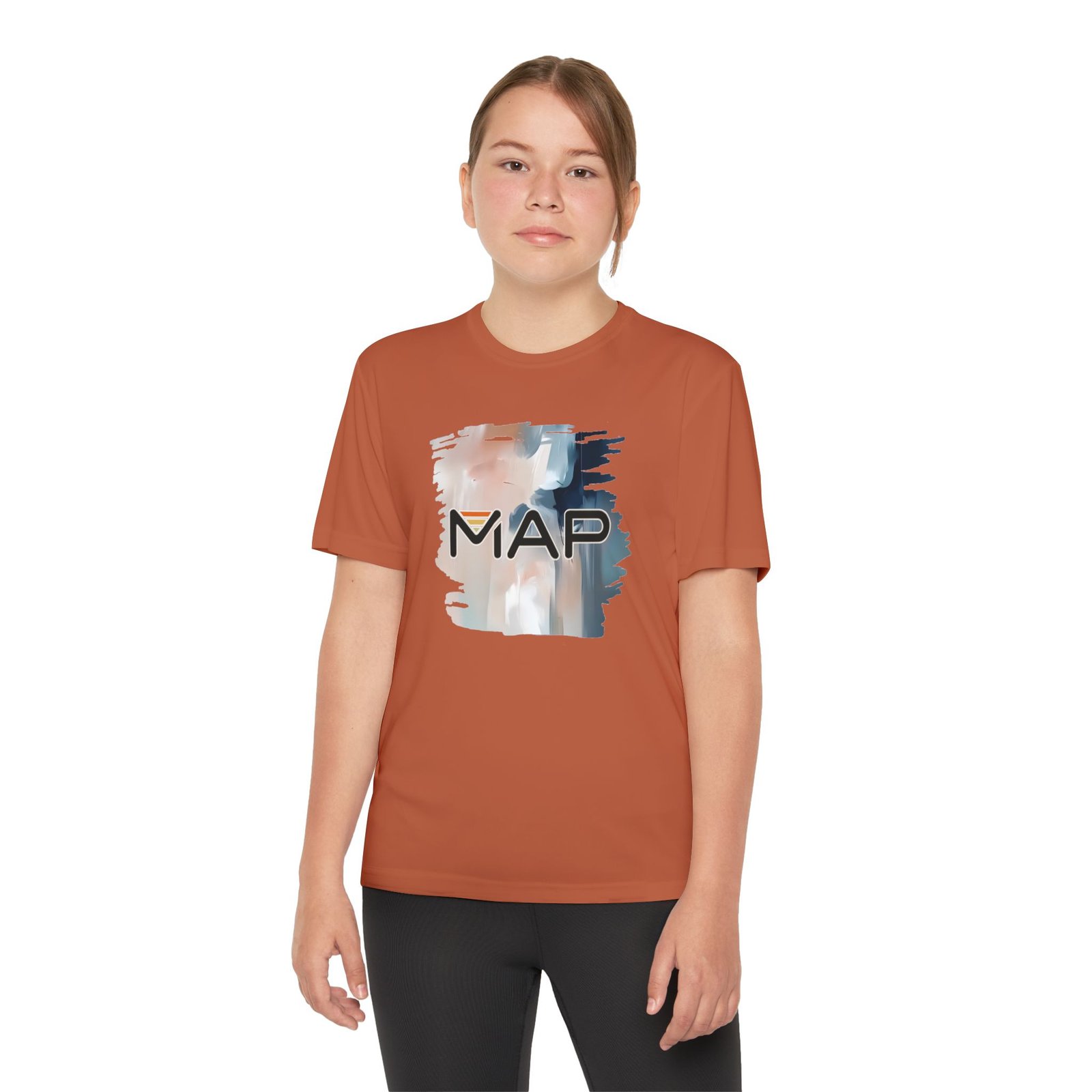 Youth Competitor Tee with MAP Design, Athletic T-Shirt, Sportswear for Kids, Gift for Young Athletes, Summer Activewear - Image 20